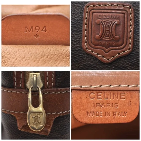 CELINE MACADAM PATTERN SATCHEL BAG with COA - Picture 9 of 9